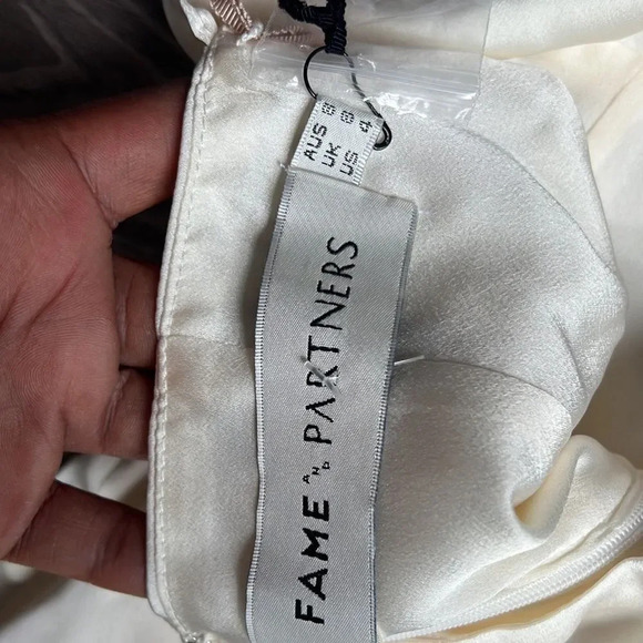 NEW Fame and Partners Satin Cowl Neck Mini Dress - Picture 12 of 12